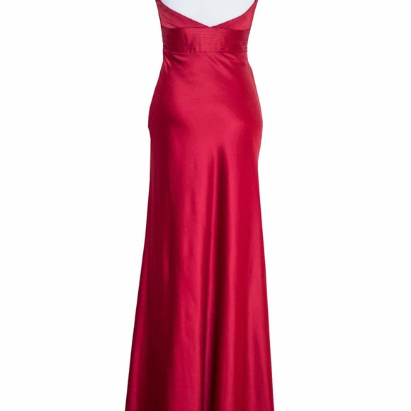 JOVANI Red Gown Dress Evening Formal Prom Rhinestone beads Small New 495$ - Picture 4 of 4
